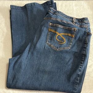 Blue Couture Wide Leg Jeans